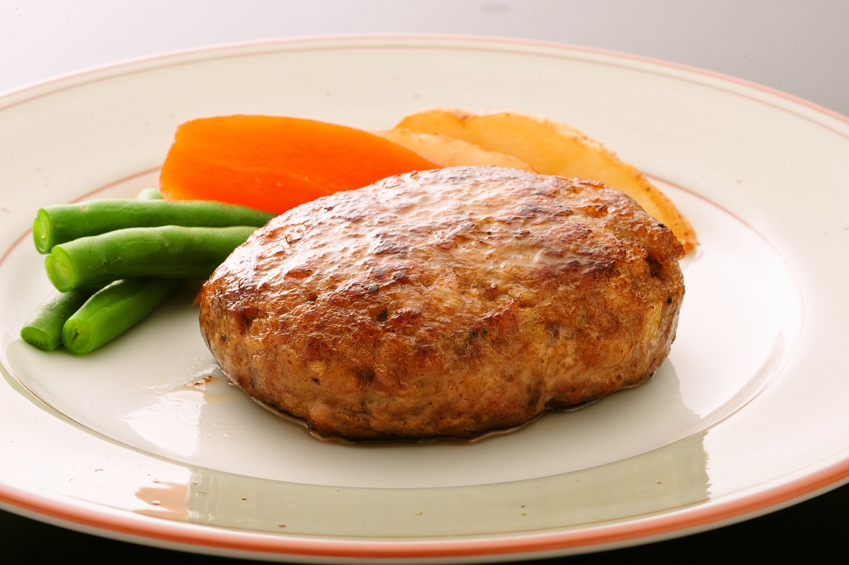 083-005 米沢牛+米澤豚一番育ちの黄金比率ハンバーグステーキ 10個