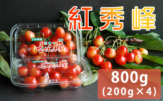 101-005 さくらんぼ 紅秀峰 800g (200g×4パック)
